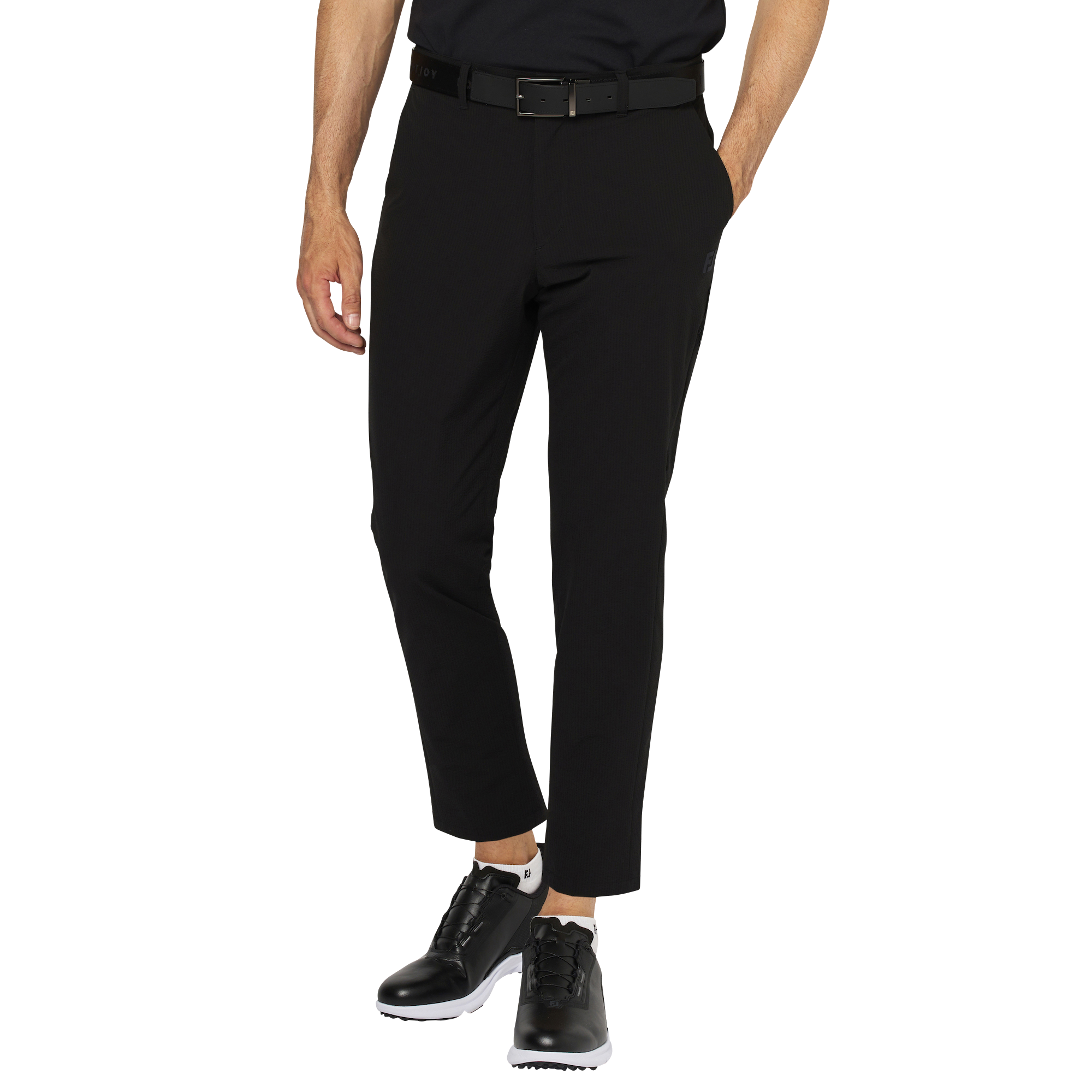 シアサッカーアンクルパンツ