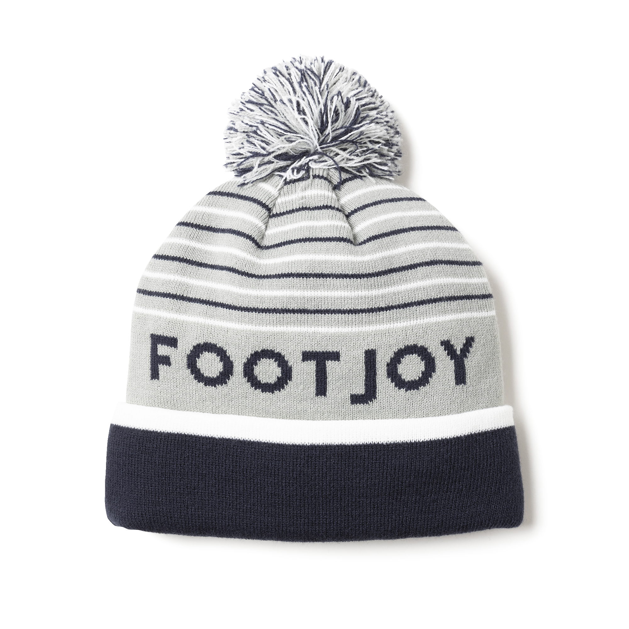 FJ ストライプポンポンビーニー