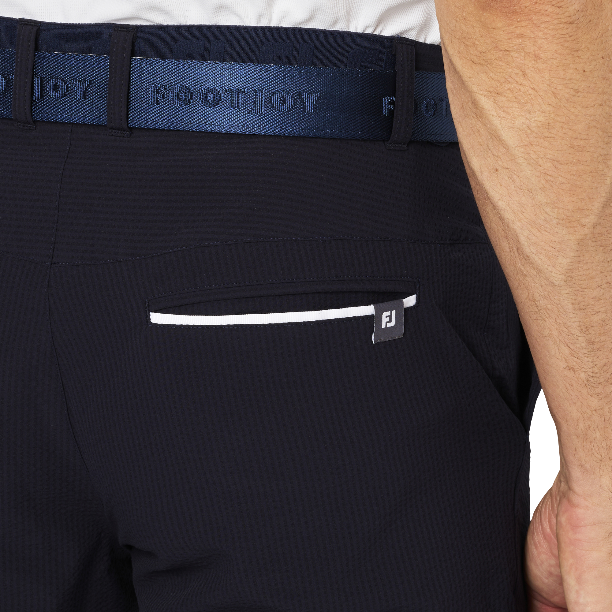 シアサッカーアンクルパンツ