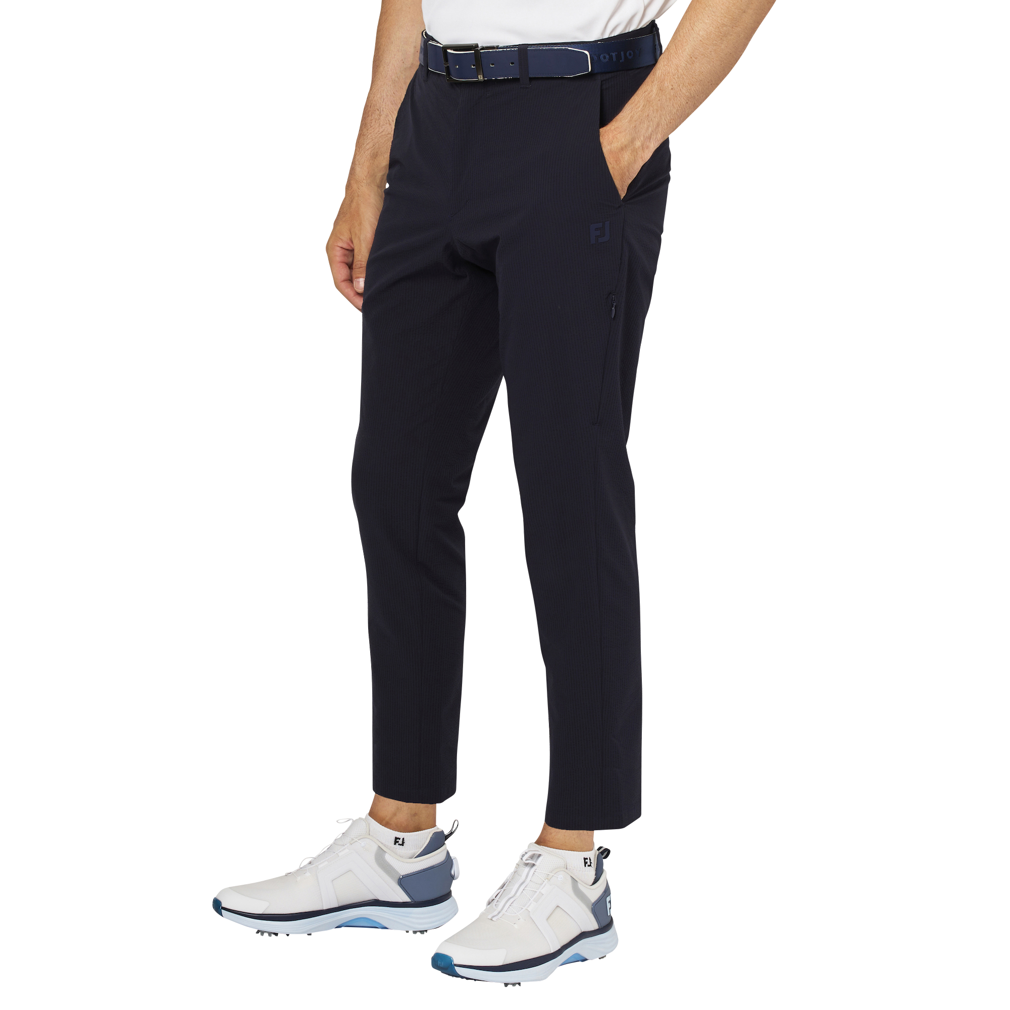 シアサッカーアンクルパンツ